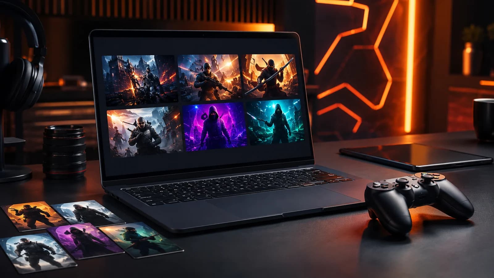 Gaming kanalları içerikleri için AI thumbnail generator fikir panosu