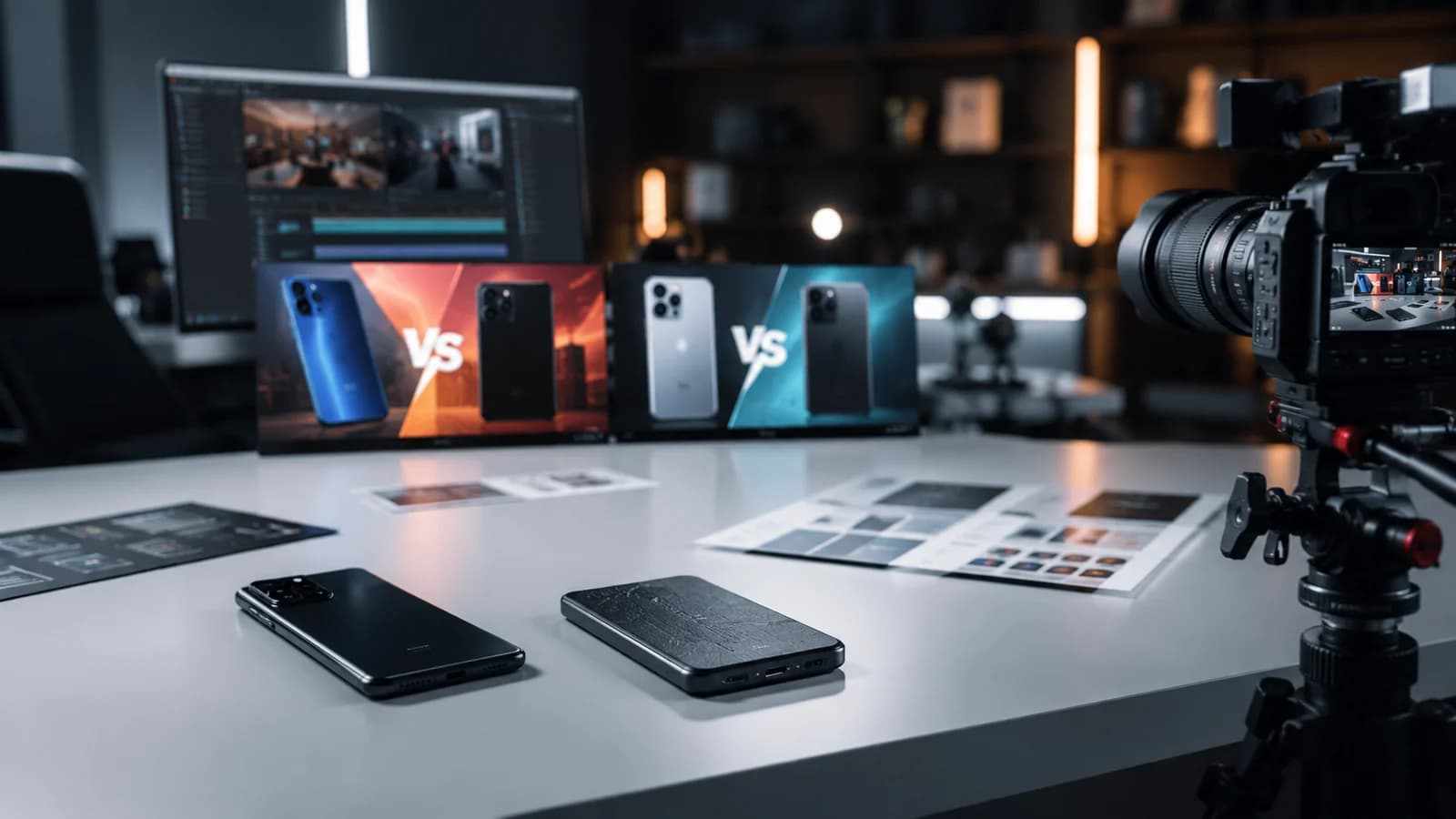 Tech review videoları içerikleri için AI thumbnail generator fikir panosu